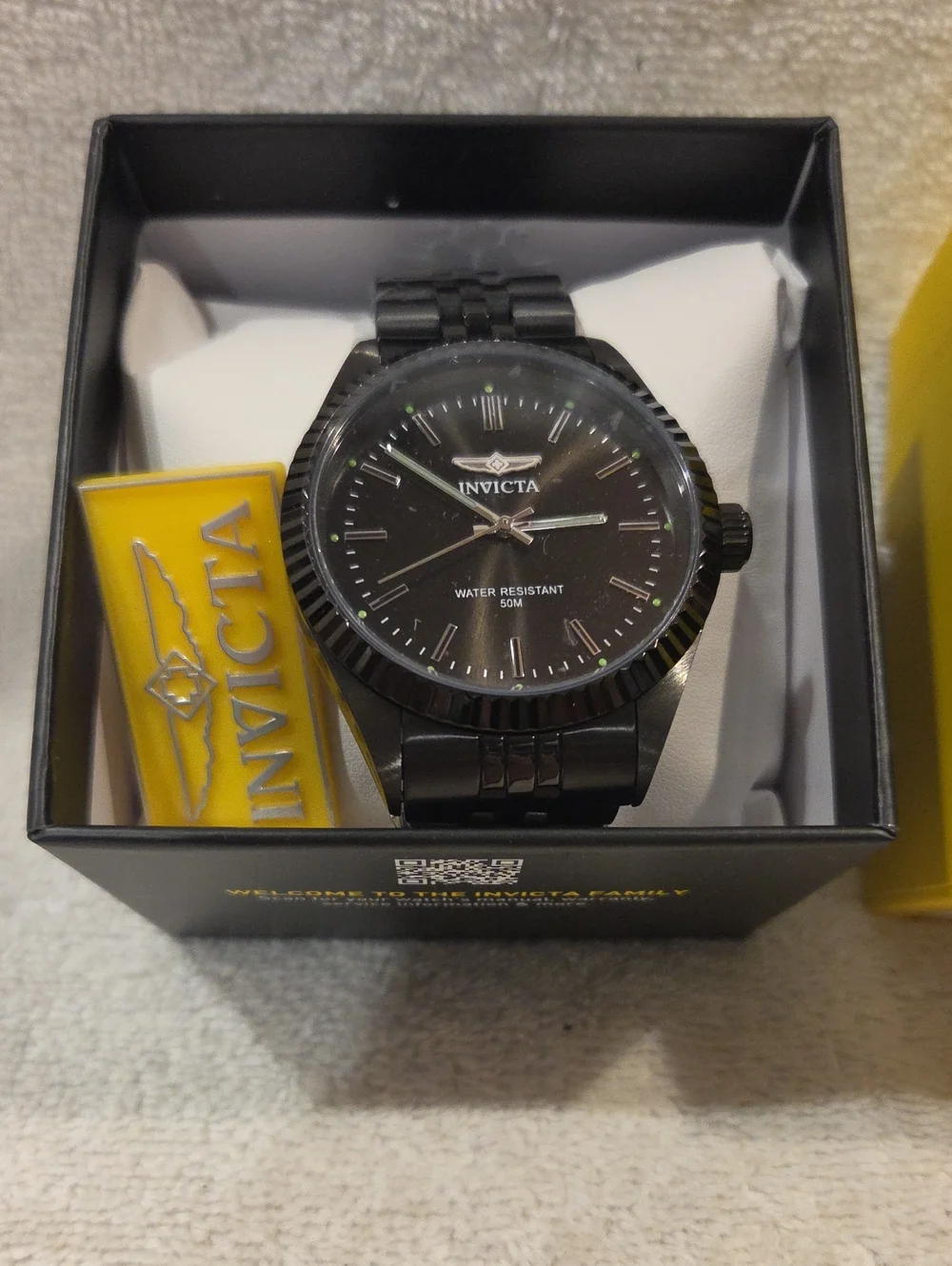 INVICTA SPECIALTY SERRATE ALL BLACK WATCH
